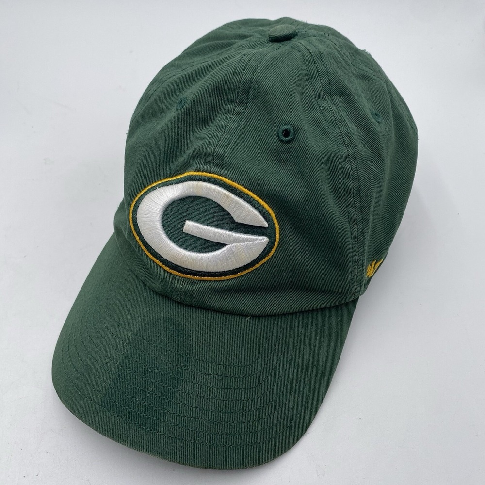 Green Bay Packers 47 Brand Clean Up Hat Strapback Adjustable Soft Cotton Green